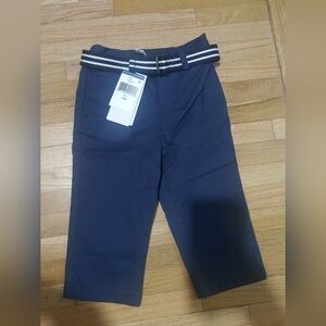 Ralph Lauren boys 9-12 month chino pant and belt in navy New with tags